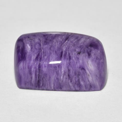 Caroite naturale viola da 9,19 ct, taglio a cuscino, opaco