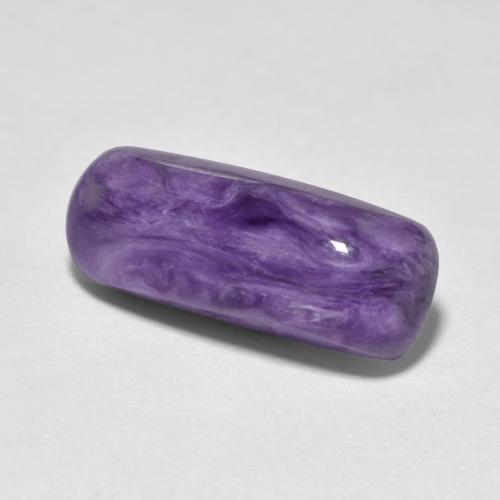 Caroite naturale viola da 4,66 ct, taglio a cuscino, opaco