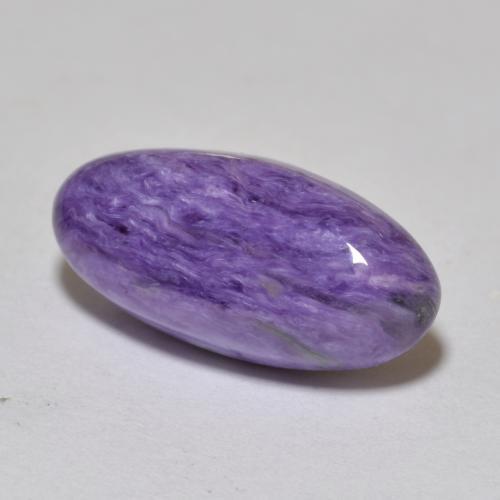 Charoite Viola medio naturale da 5.45 ct, Taglio ovale, Opaco
