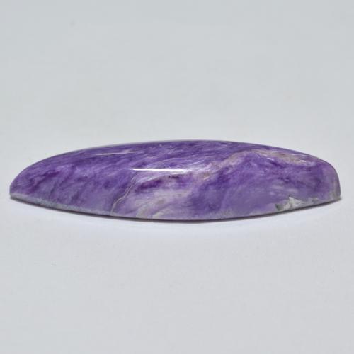 Charoite Viola scuro naturale da 11.86 ct, Taglio marquise, Opaco