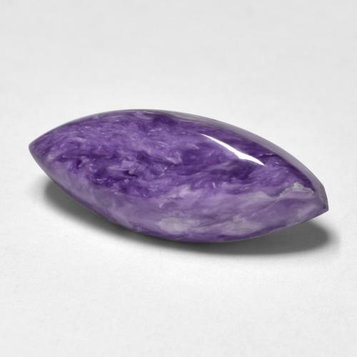 Charoite Viola scuro naturale da 5.14 ct, Taglio marquise, Opaco