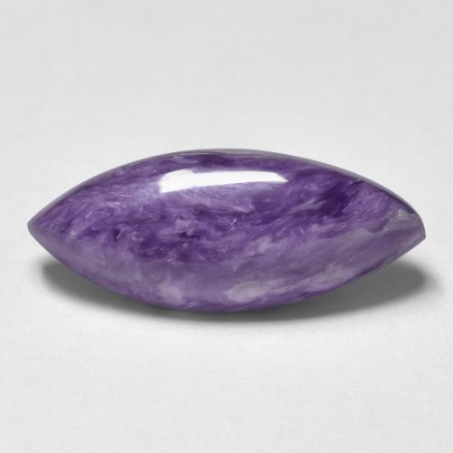 Charoite Viola scuro naturale da 5.14 ct, Taglio marquise, Opaco