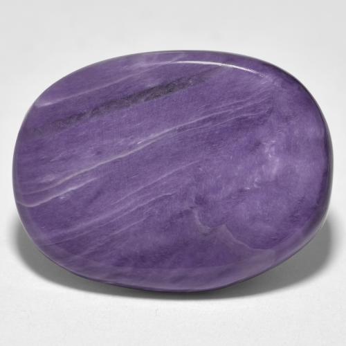 Caroite naturale viola da 15,18 ct, taglio ovale, opaco