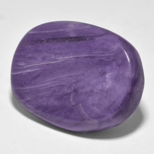 Caroite naturale viola da 15,18 ct, taglio ovale, opaco