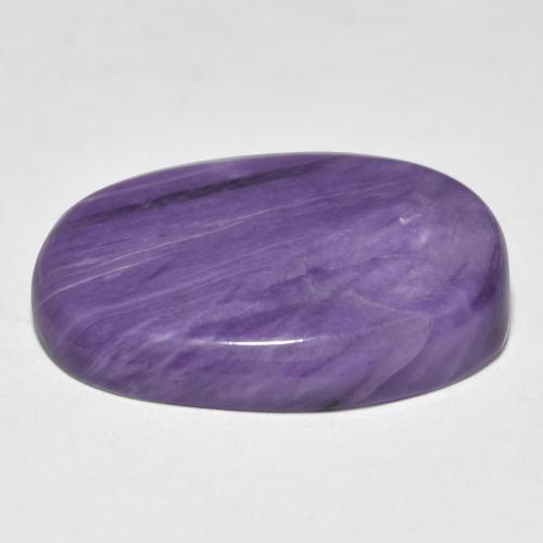 Caroite naturale viola da 15,18 ct, taglio ovale, opaco
