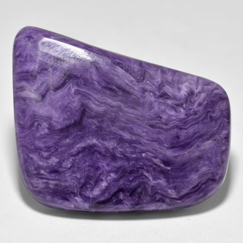 Charoite Viola scuro naturale da 35.97 ct, Forma fantasia, Opaco