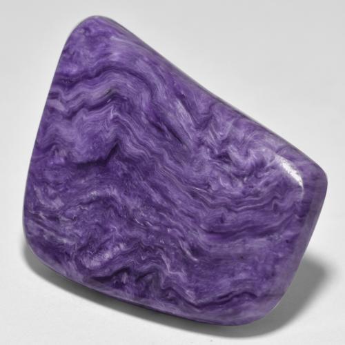 Charoite Viola scuro naturale da 35.97 ct, Forma fantasia, Opaco