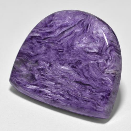 Caroite naturale viola da 35,16 ct, forma fantasia, opaco