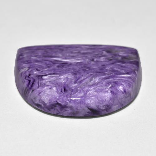 Caroite naturale viola da 35,16 ct, forma fantasia, opaco