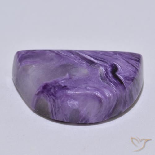 Charoite Viola scuro naturale da 16.25 ct, Taglio a fantasia, Opaco