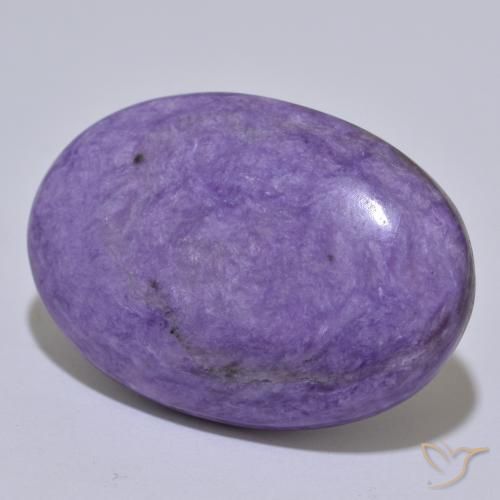 34.16ct Naturale Viola medio Charoite, Ovale, Opaco
