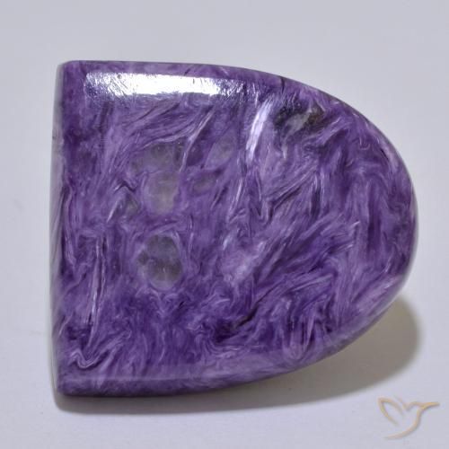 Caroite naturale viola da 30,39 ct, forma fantasia, opaco