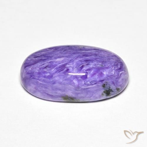 Caroite naturale viola da 7,11 ct, taglio ovale, opaco