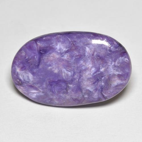 Charoite Viola medio naturale da 8.48 ct, Taglio ovale, Opaco