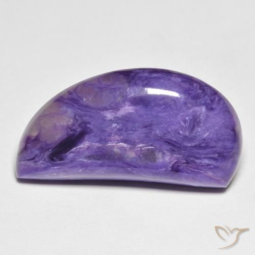 12.59ct Naturale Medium Dark-Violet Charoite, Taglio a fantasia, Opaco