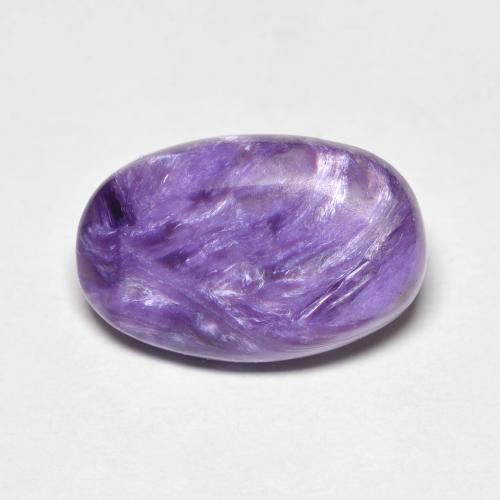 Caroite naturale viola da 5,19 ct, taglio ovale, opaco