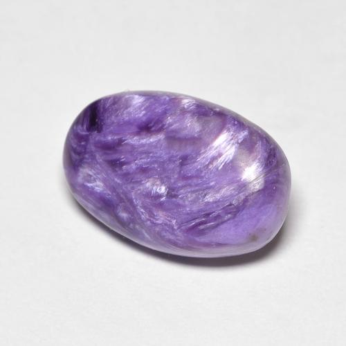 Caroite naturale viola da 5,19 ct, taglio ovale, opaco