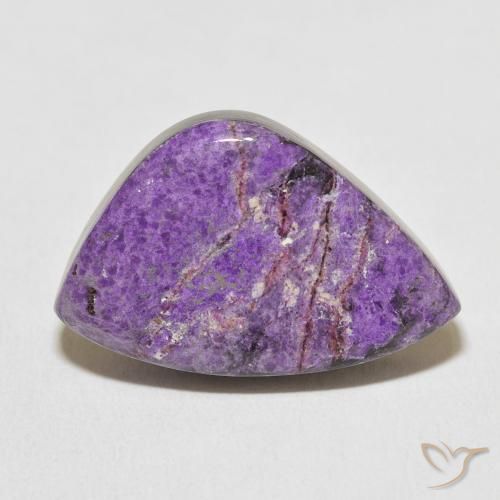 21.33ct Naturale Viola medio Charoite, Taglio a fantasia, Opaco