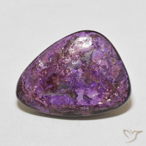 15.58ct Naturale Velluto Viola Viola Charoite, Taglio a fantasia, Opaco
