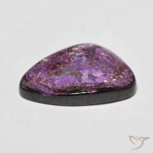 Charoite Velluto Viola Viola naturale da 15.58 ct, Taglio a fantasia, Opaco