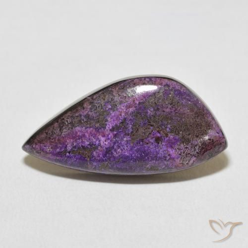 16.06ct Naturale Viola scuro Charoite, Taglio a fantasia, Opaco