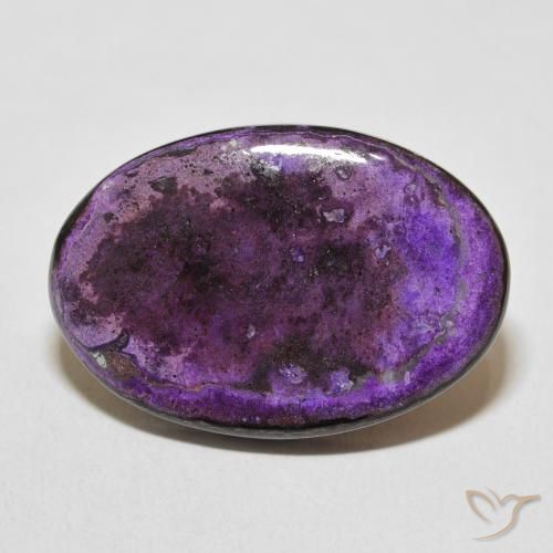 20.25ct Naturale Medium Dark-Violet Charoite, Ovale, Opaco