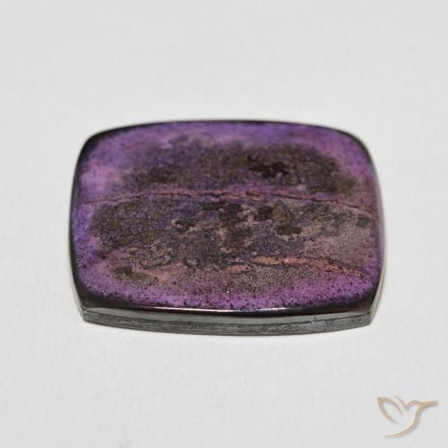 Charoite Viola scuro naturale da 33.21 ct, Cuscino, Opaco