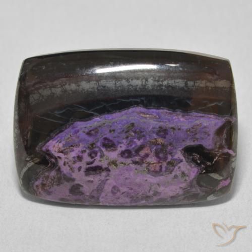 17.72ct Naturale Viola scuro Charoite, Cuscino, Opaco