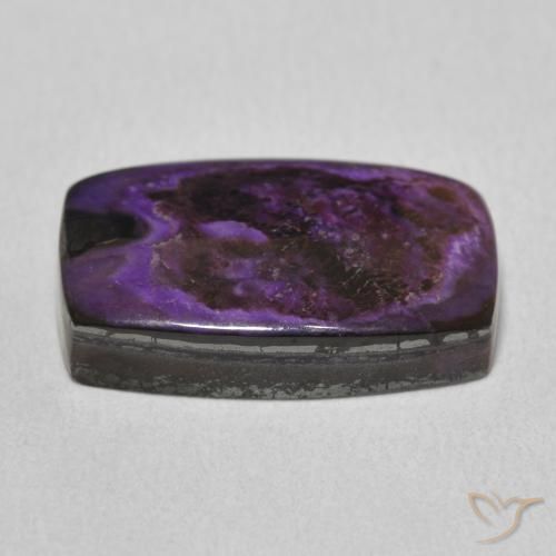 Charoite Medium Dark-Violet naturale da 13.27 ct, Cuscino, Opaco
