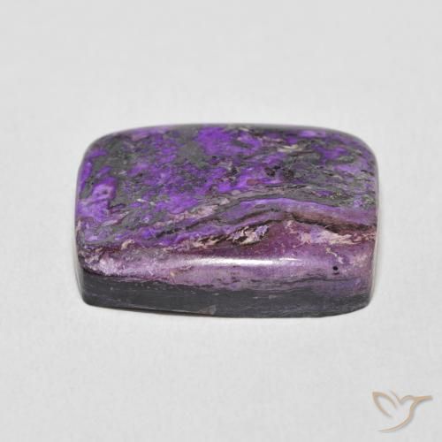 Charoite Viola medio naturale da 16.78 ct, Cuscino, Opaco