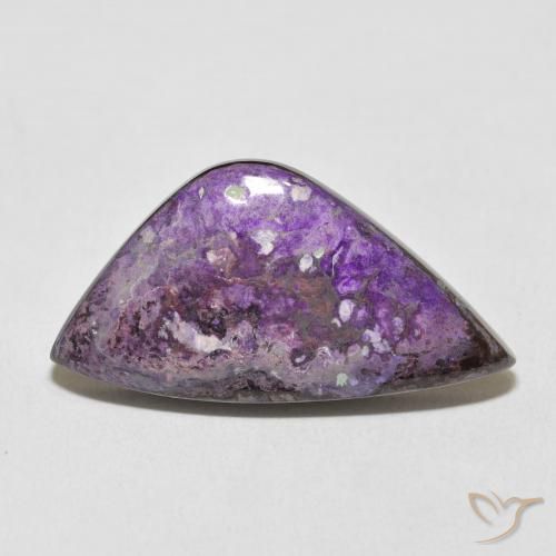 17.16ct Naturale Violetto medio profondo Charoite, Taglio a fantasia, Opaco