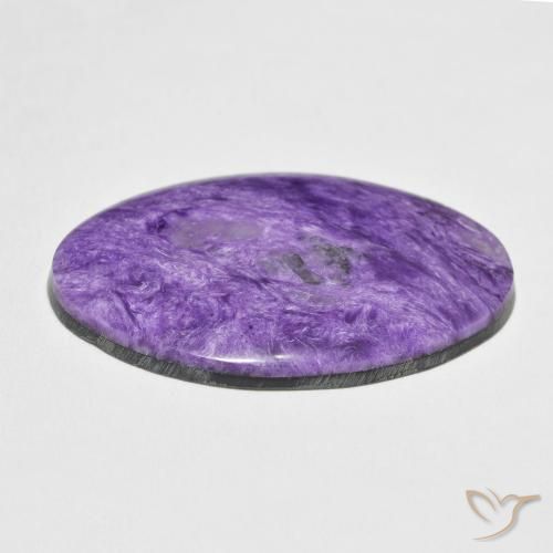 Charoite Viola Chiaro Viola naturale da 38.87 ct, Taglio ovale, Opaco