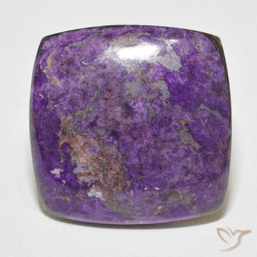 23.25ct Naturale Viola scuro Charoite, Cuscino, Opaco