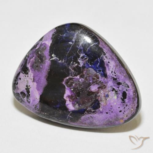 Charoite Violetto medio profondo naturale da 23.61 ct, Taglio a fantasia, Opaco