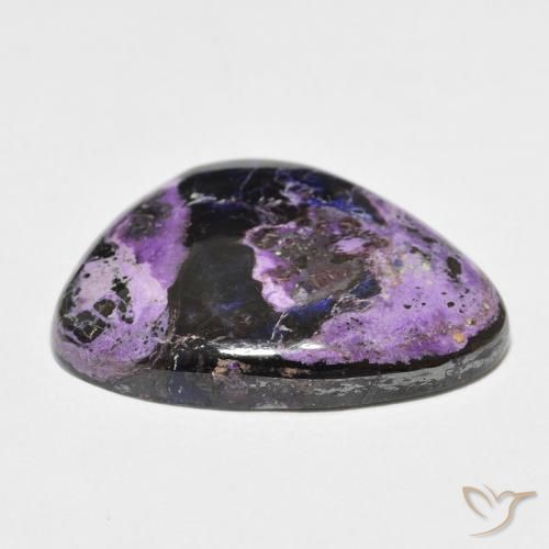 Charoite Violetto medio profondo naturale da 23.61 ct, Taglio a fantasia, Opaco