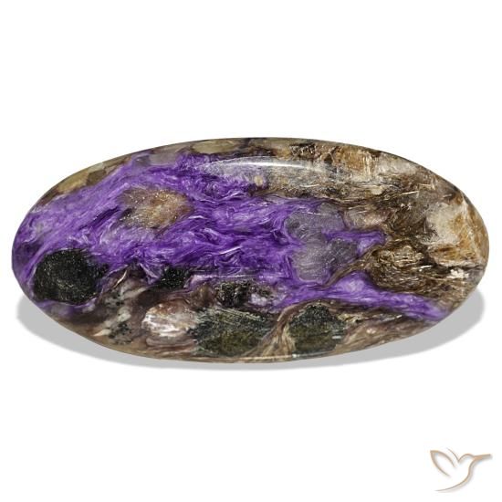 51.81ct viola caroite, ovale, opaco