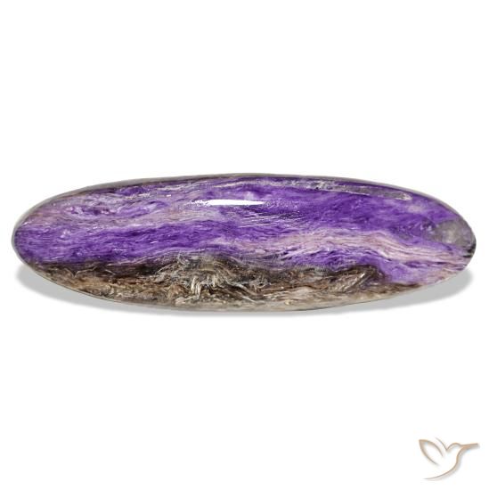 Caroite naturale viola da 23,32 ct, taglio ovale, opaco