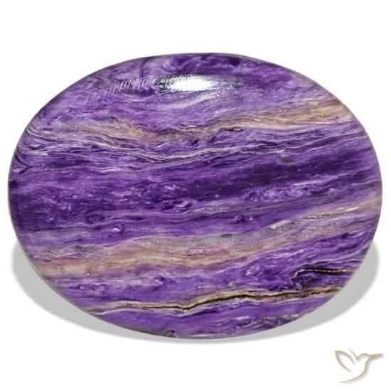 37.34ct viola caroite, ovale, opaco