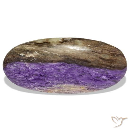 46.40ct viola caroite, ovale, opaco