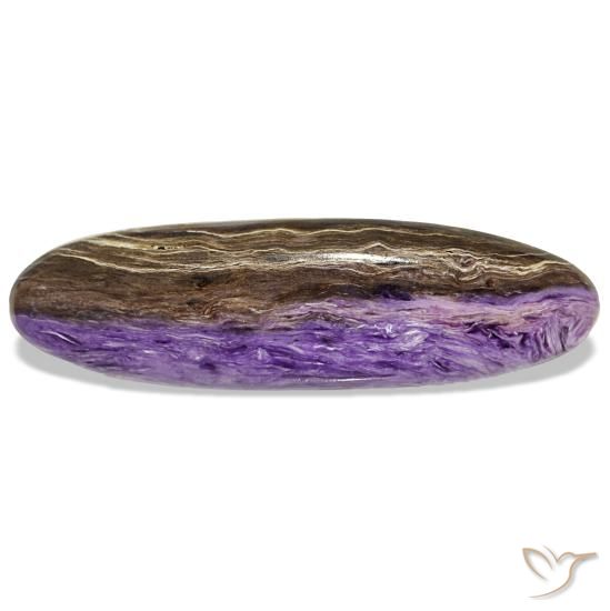 Caroite naturale viola da 14,78 ct, taglio ovale, opaco