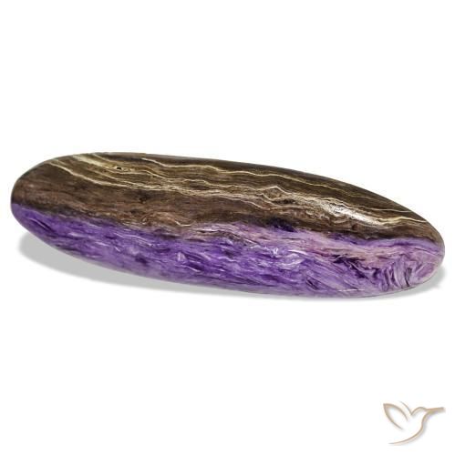 Caroite naturale viola da 14,78 ct, taglio ovale, opaco
