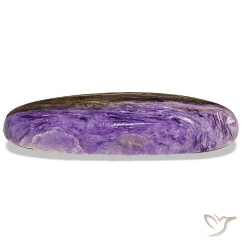 Caroite naturale viola da 14,78 ct, taglio ovale, opaco