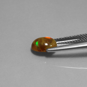 Opale cioccolato naturale multicolore da 0,95 ct, trasparente, trasparente/traslucido
