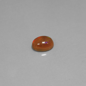 Opale cioccolato naturale multicolore da 0,63 ct, trasparente, trasparente/traslucido