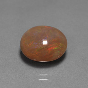 Opale cioccolato naturale multicolore da 6,46 ct, trasparente, trasparente/traslucido