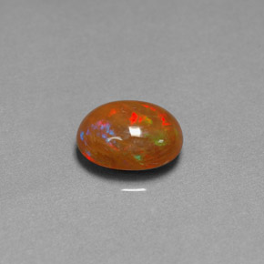 Opale cioccolato naturale multicolore da 2,03 ct, trasparente, trasparente/traslucido
