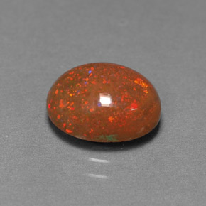 Opale di cioccolato Multicolore naturale da 1.66 ct, Taglio ovale, Opaco