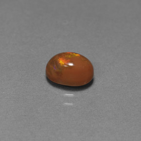 Opale di cioccolato Multicolore naturale da 0.69 ct, Taglio ovale, Opaco
