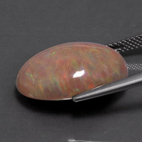 Opale di cioccolato Multicolore naturale da 9.78 ct, Taglio ovale, Opaco
