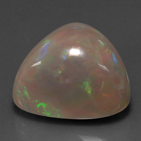 Opale cioccolato naturale multicolore da 15,63 ct, trillion, opaco
